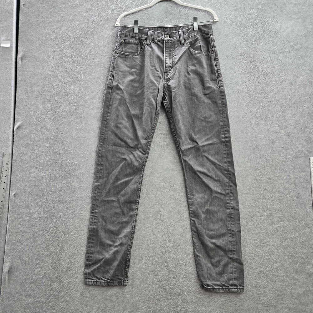 Levi's 508 Men Jeans 30x32 Gray Denim Tapered Pockets Y2K Mid Rise Cotton Adult